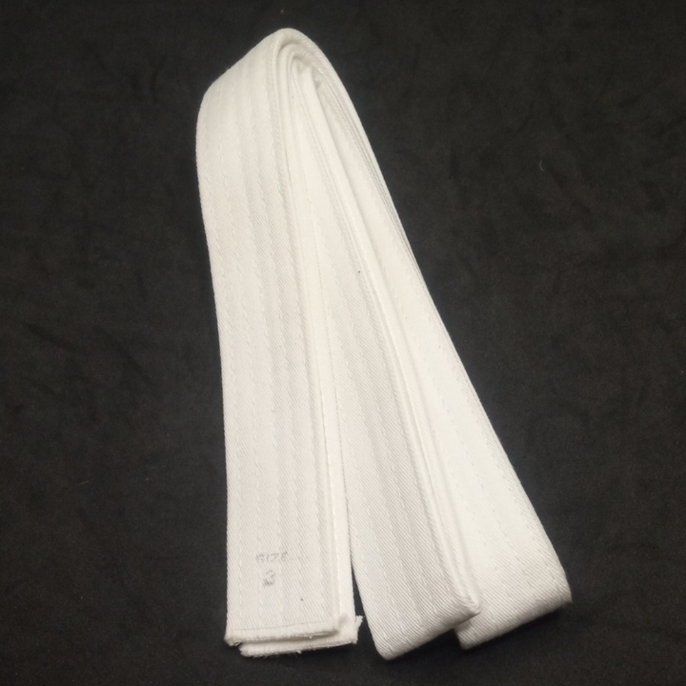 White Martial Arts Belt Size 3